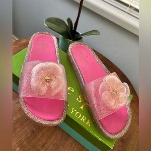Kate Spade Splash Glitter Slides